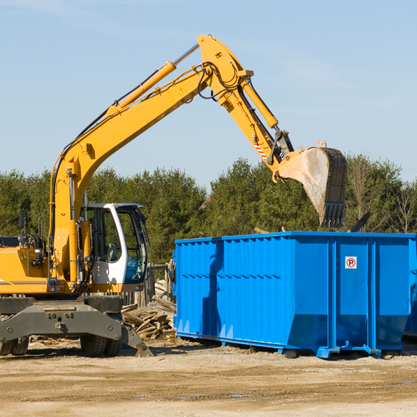 what happens if the residential dumpster is damaged or stolen during rental in Peterson